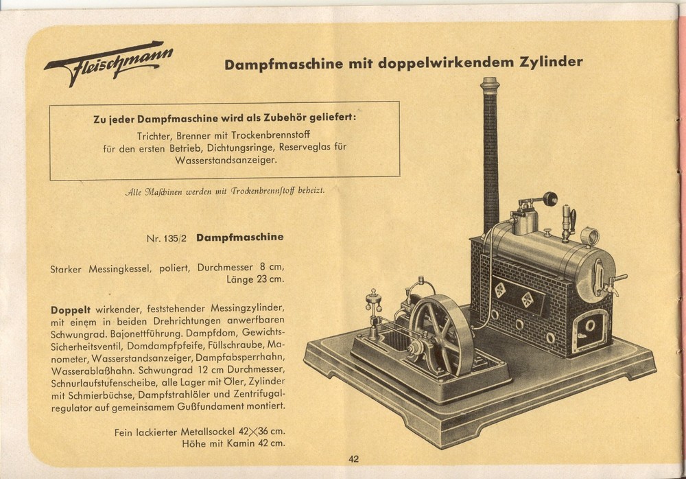 catalog Fleischmann 1951 second version O gauge = 32 mm FAULTY D aa