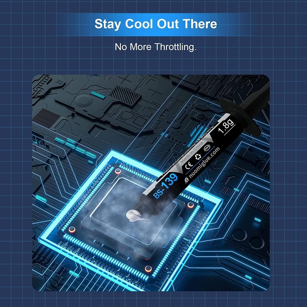 Easy Application 1.8g Thermal Paste - Protect & Enhance Your CPU Performance