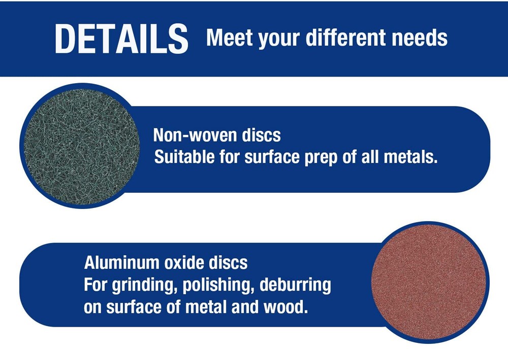 42x 2 in Roll Lock Sanding Discs w/ Holder Die Grinder Quick Change Surface Prep