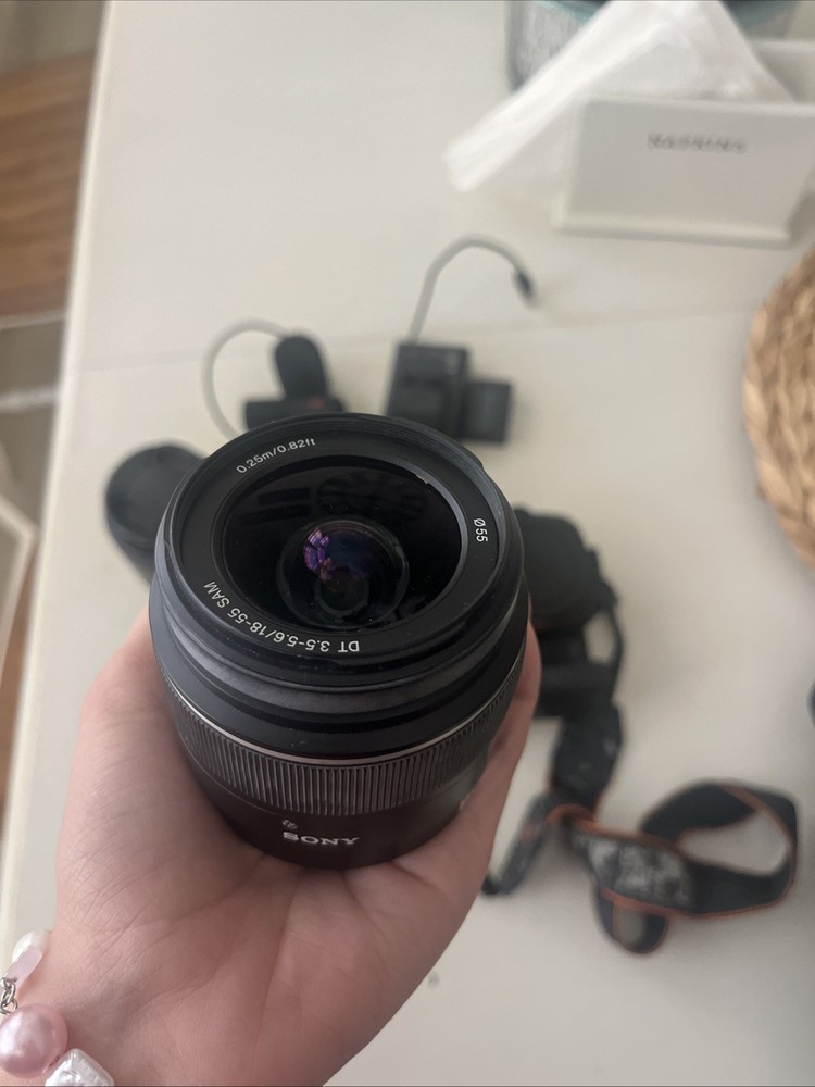 Sony A-Mount Lens & Accessory Bundle (Camera Body for Parts)