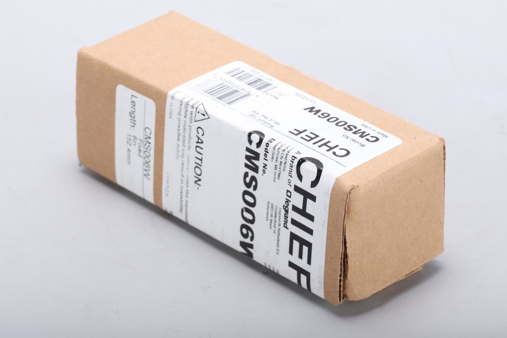 Chief CMS006W 6" Fixed Extension Column - New Open Box