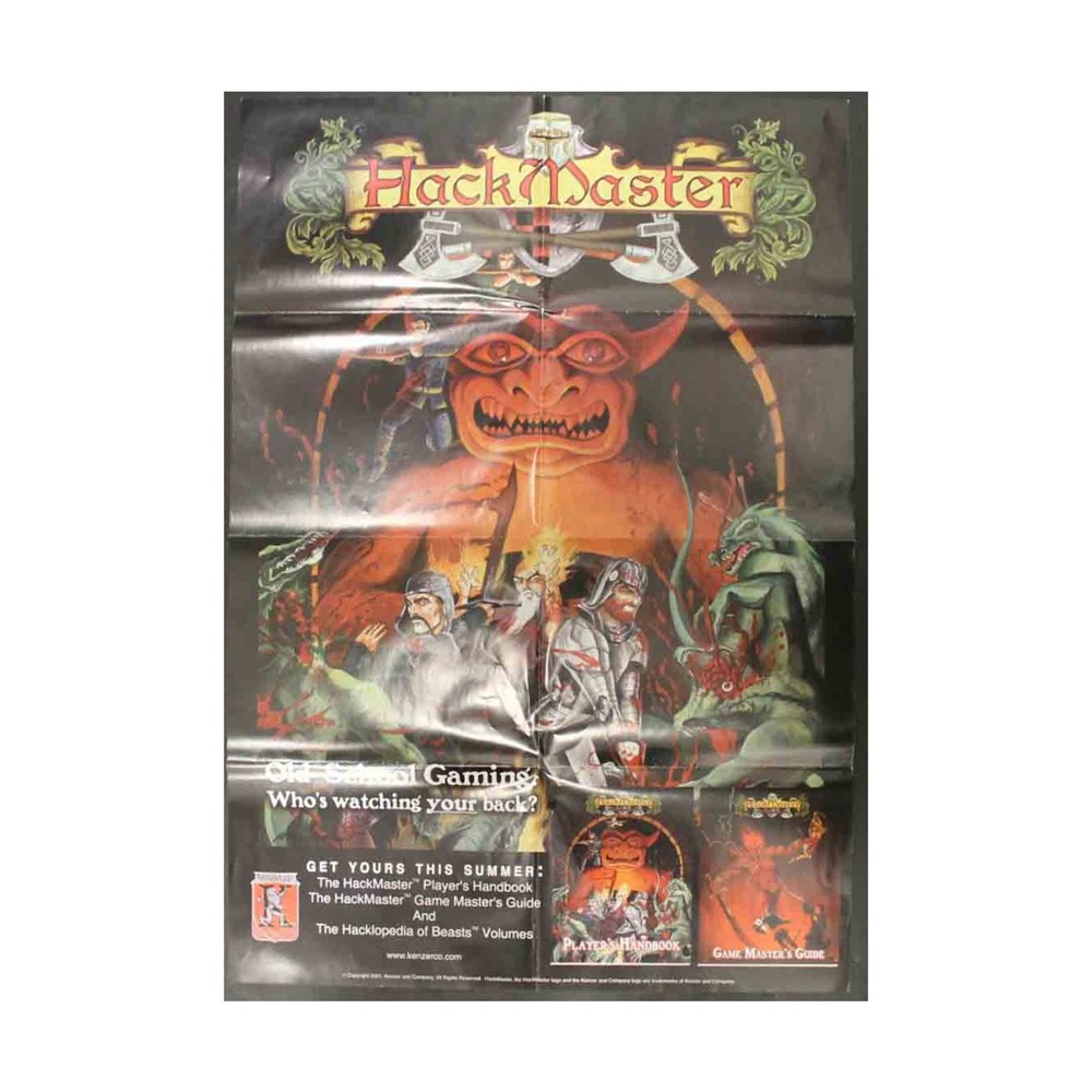 Kenzer HackMaster 4th Ed HackMaster PHB Poster Bag VG+