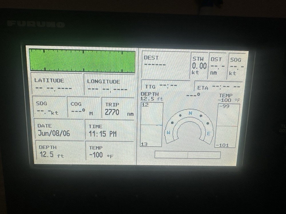 Furuno GP-7000f Display GPS Chart Plotter Display (TESTED / WORKING)