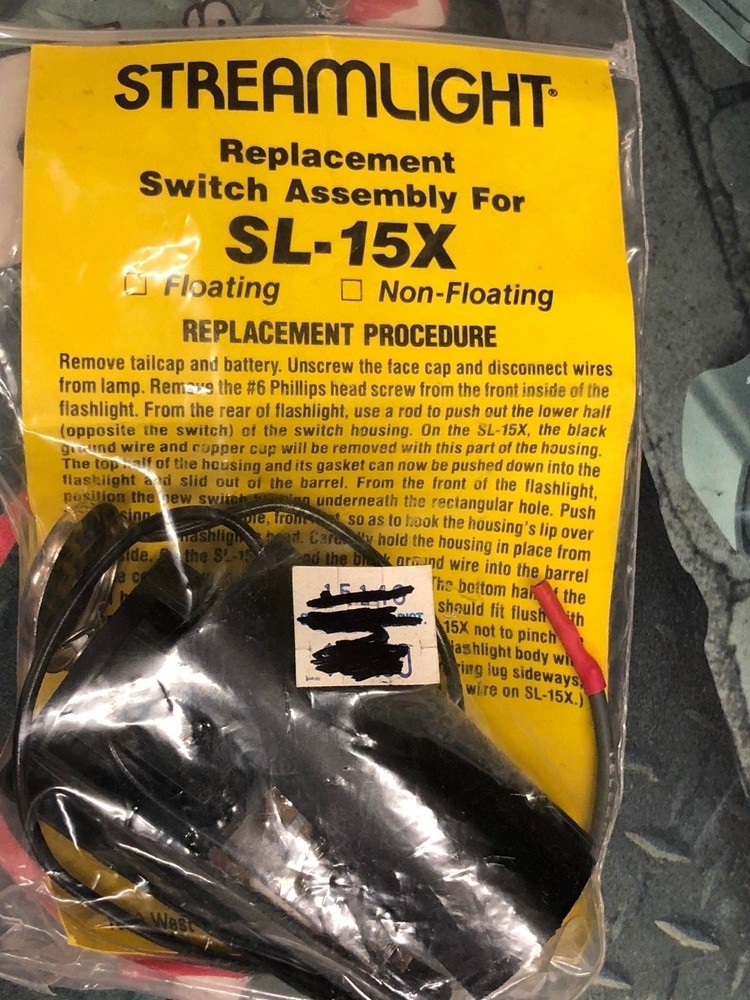 STREAMLIGHT Replacement SWITCH Module For SL-15X Flashlight Light 15140
