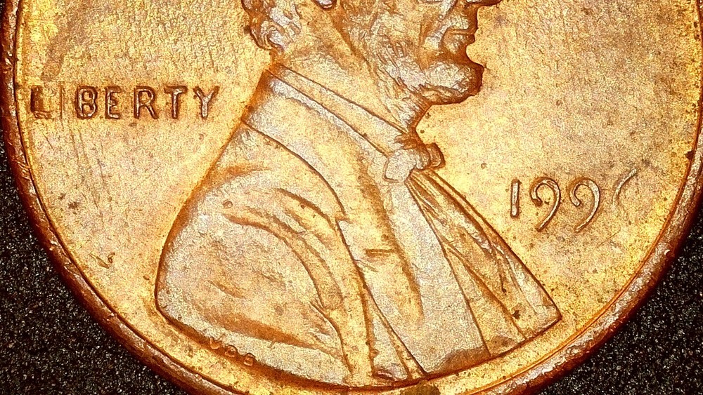 1996 Lincoln Penny Front Missing Numbers & Letters DDR