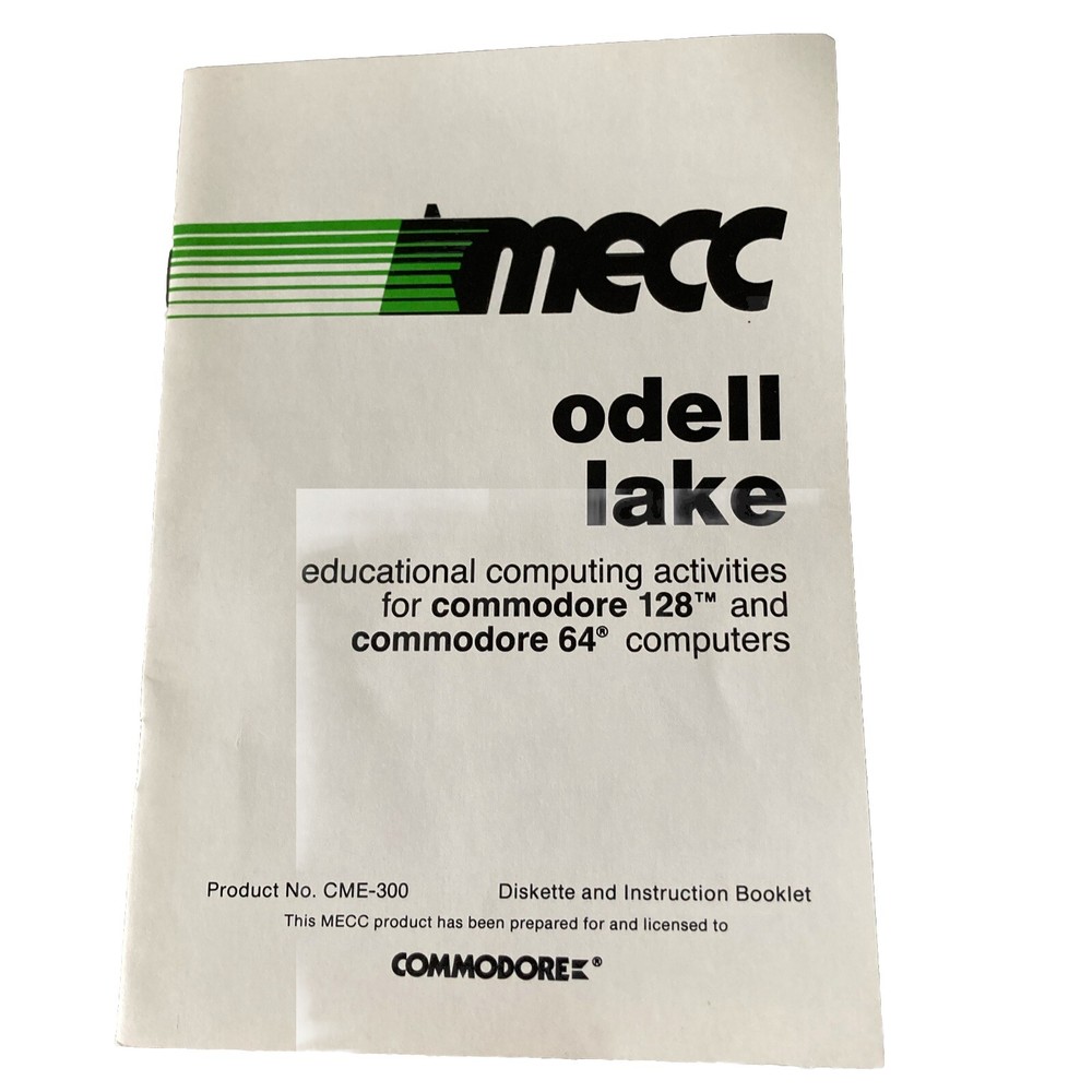 Odell Lake Commodore 64 MECC Instruction Booklet