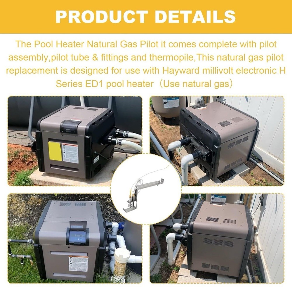 HAXPLT1931 Natural Gas Pilot Fits Hayward H-Series ED1 Style Gas Pool Heater