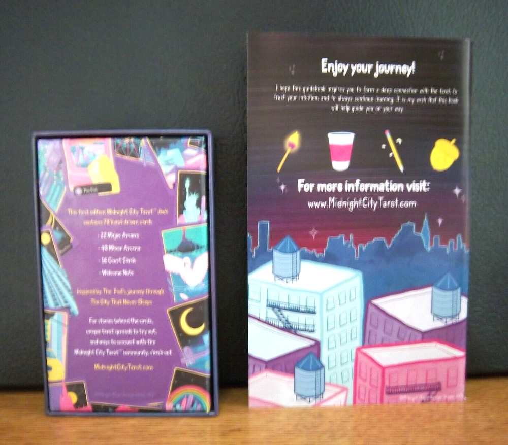Midnight City Tarot Deck & Guide by Midnight Magic Design - Indie - New / Sealed