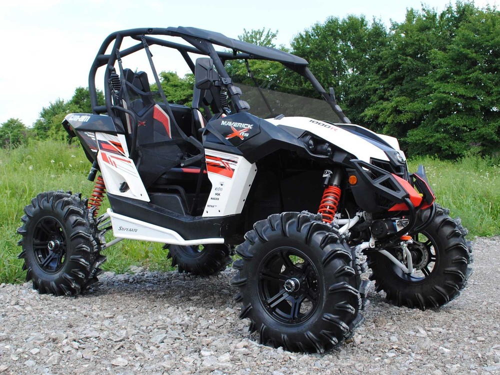 SuperATV Dark Tinted Half Windshield for Can-Am Maverick (2013+)