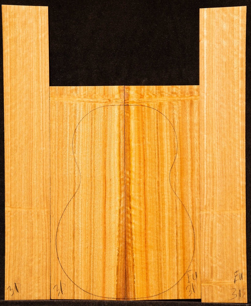 Eucalyptus Ukulele Set #31,  Baritone Size Back and Sides