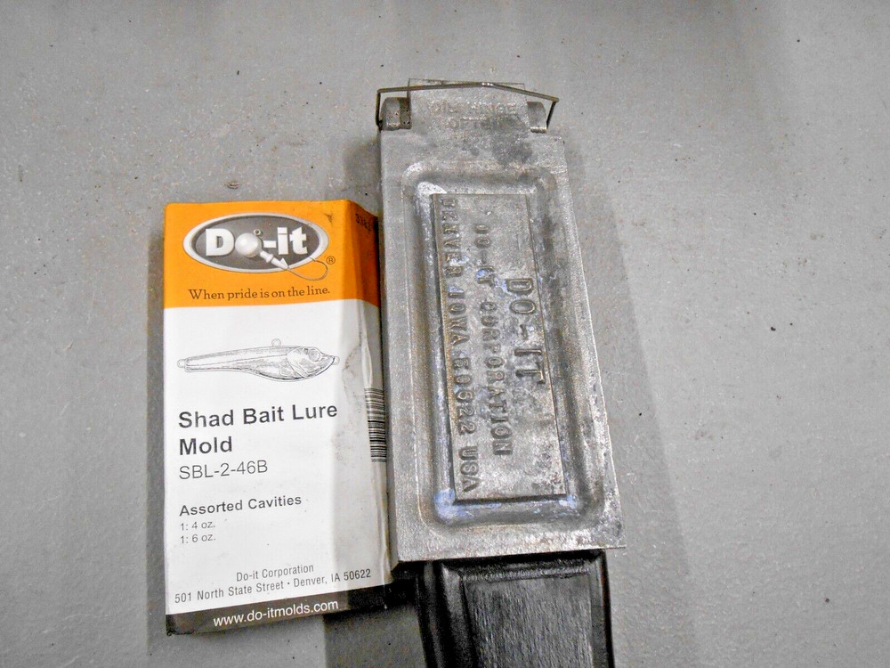 3383 Shad Bait Lure Mold 4 & 6 oz