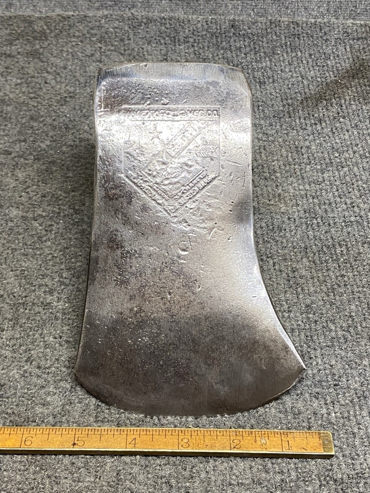 Vintage Wyeth Hardware Embossed Single Bit Axe 3 Lbs. 15 Oz.