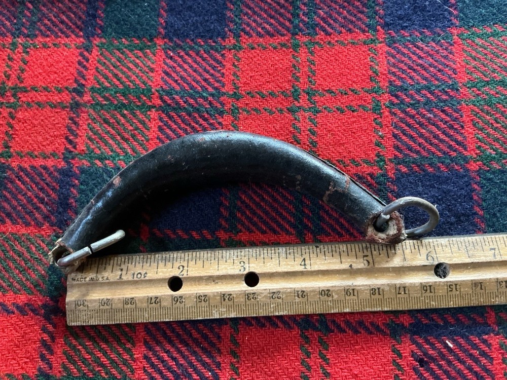 Original C.1925 Leather Guitar Case Handle With D Rings