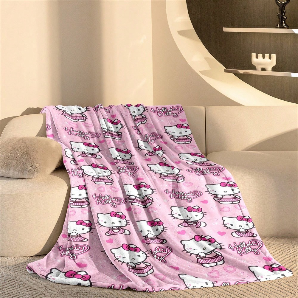 New Hello Kitty Plush Throw Blanket