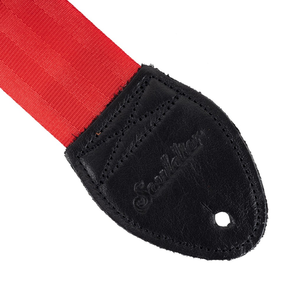 Souldier Guitar Strap Plain Red with Black Ends