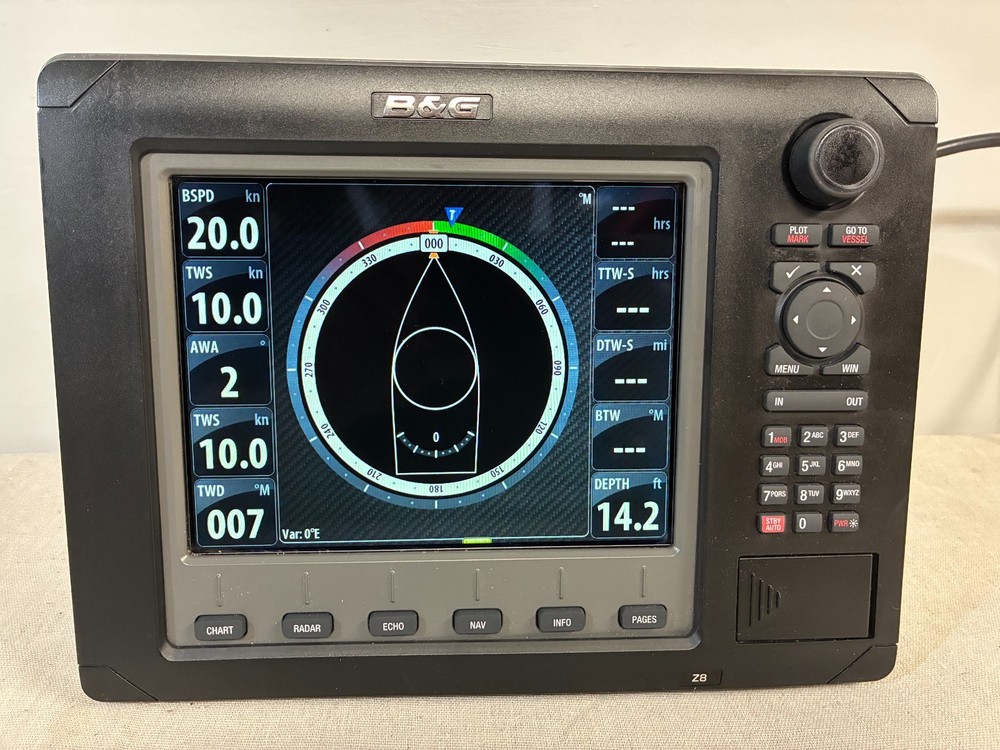 B&G Z8 8" Multi Function Display Navico Simrad Tested/Warranty!
