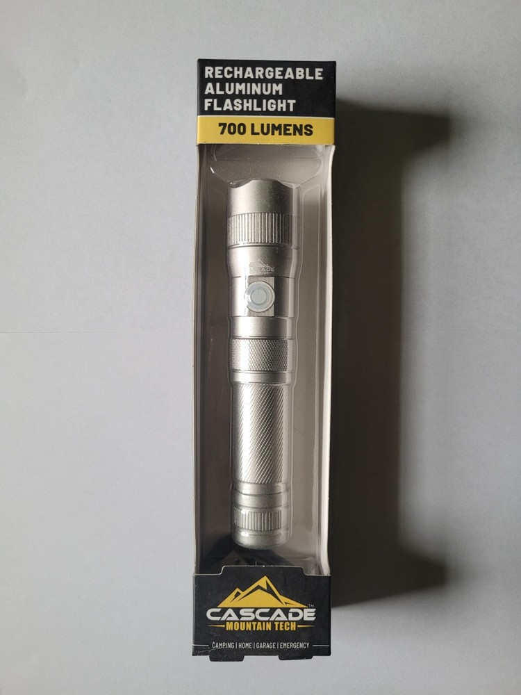 Cascade Mountain Tech- Rechargeable Aluminum Flashlight