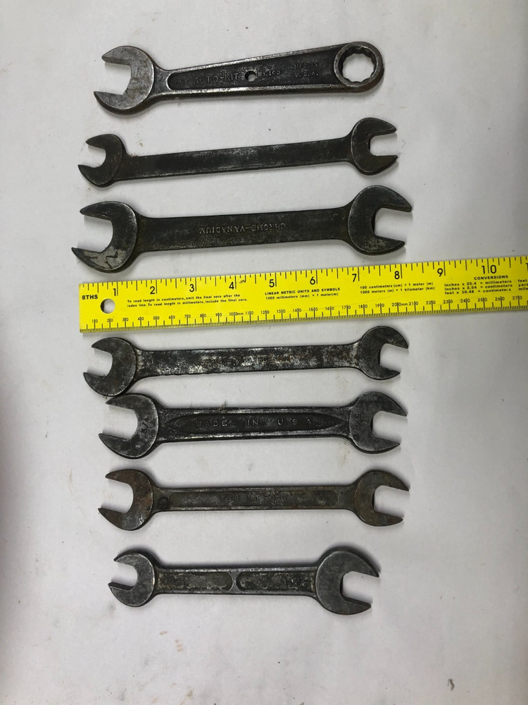 TOOLS WRENCHES Vintage Lot 7 Open end (M1553)