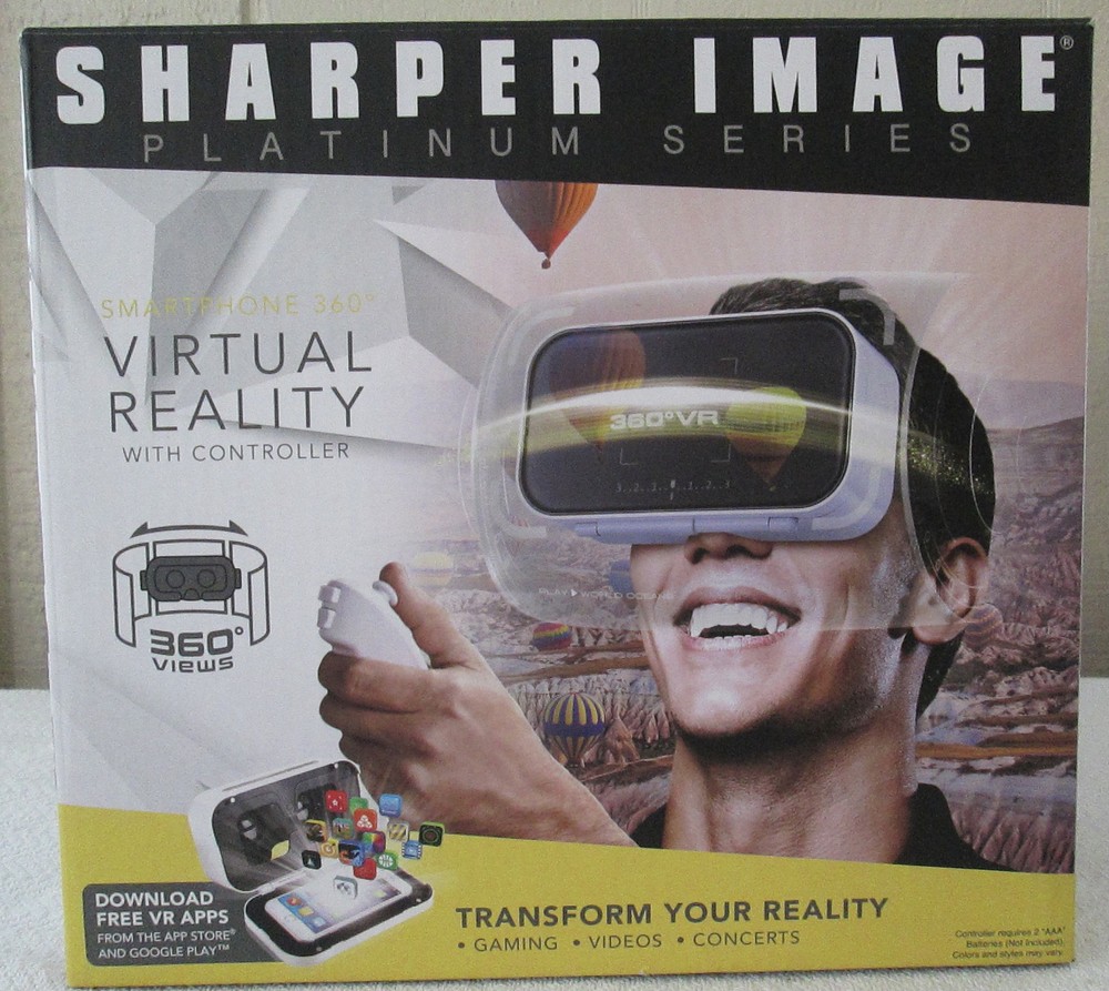 Sharper Image Virtual Reality Smartphone 360 Platinum Series Headset
