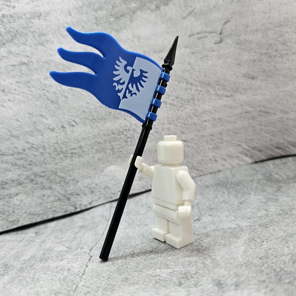 2pack Custom Eagle Flag Blocks Accessory for Castle Minifigs A12LC42