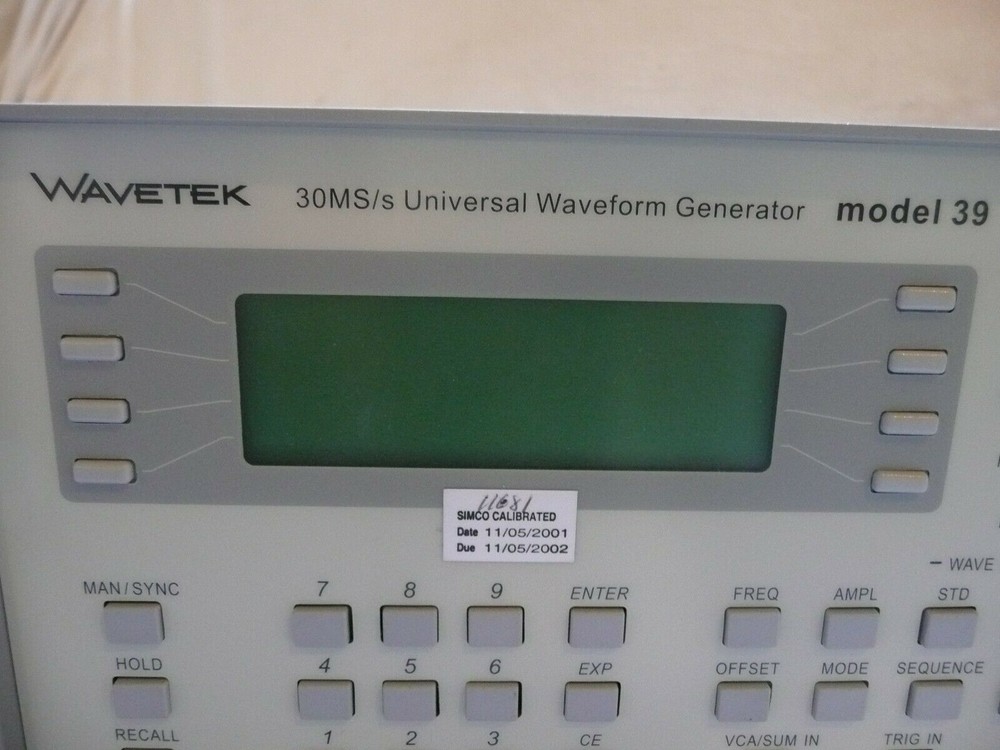 Wavetek Model 39 30MS/S Universal Waveform Generator 18-28C.Tested Make Offer!!!