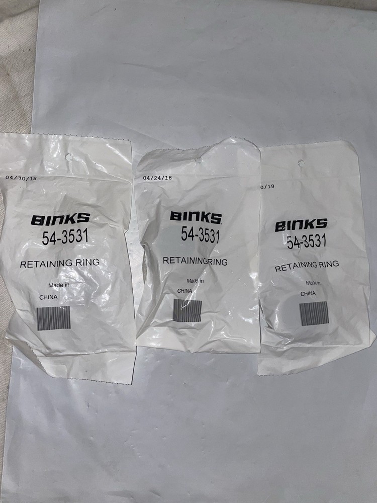 Lot Of (3) Binks Retaining Ring 54-3531
