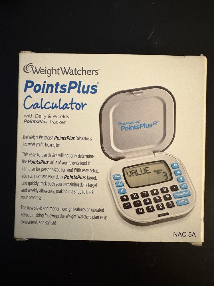 Weight Watchers Points Plus Calculator w/Daily & Weekly PointsPlus Tracker NAC5A