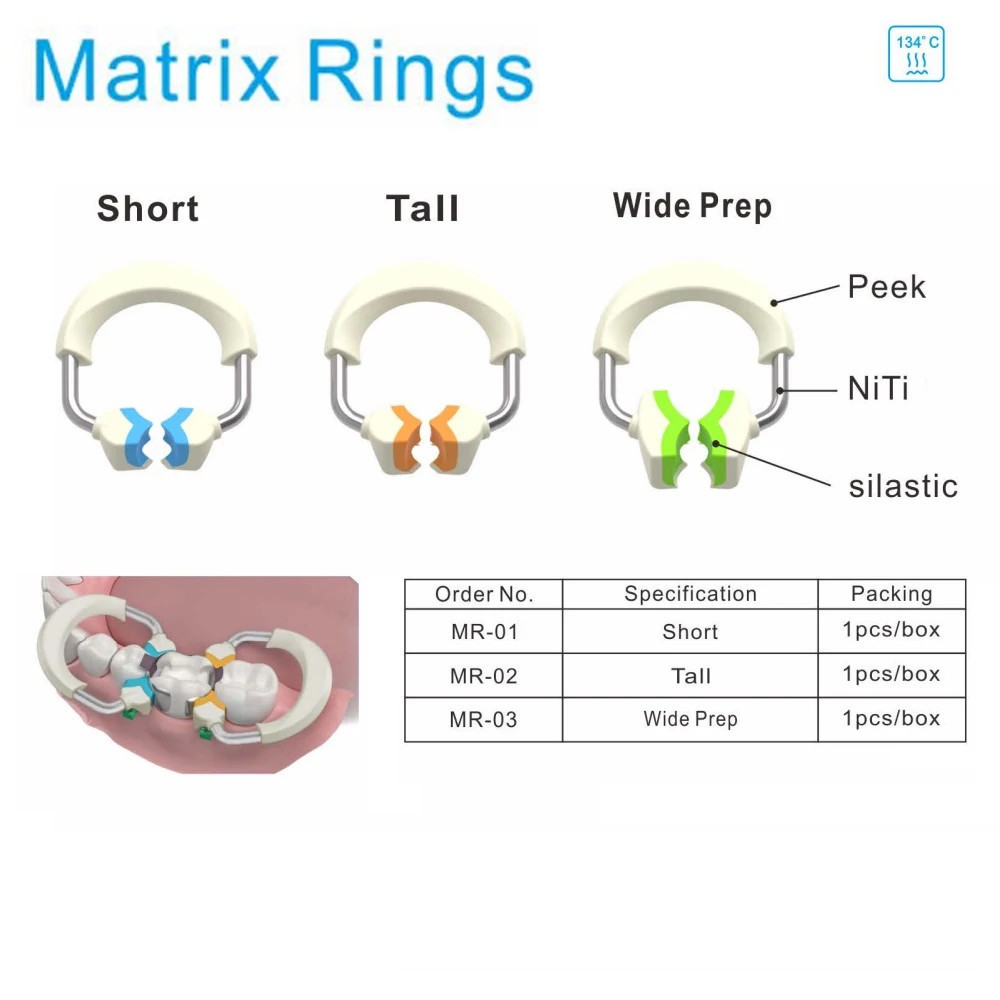 Dental Sectional Matrix System Matrices Clip Ring Matrix Bands Dentistry Tools