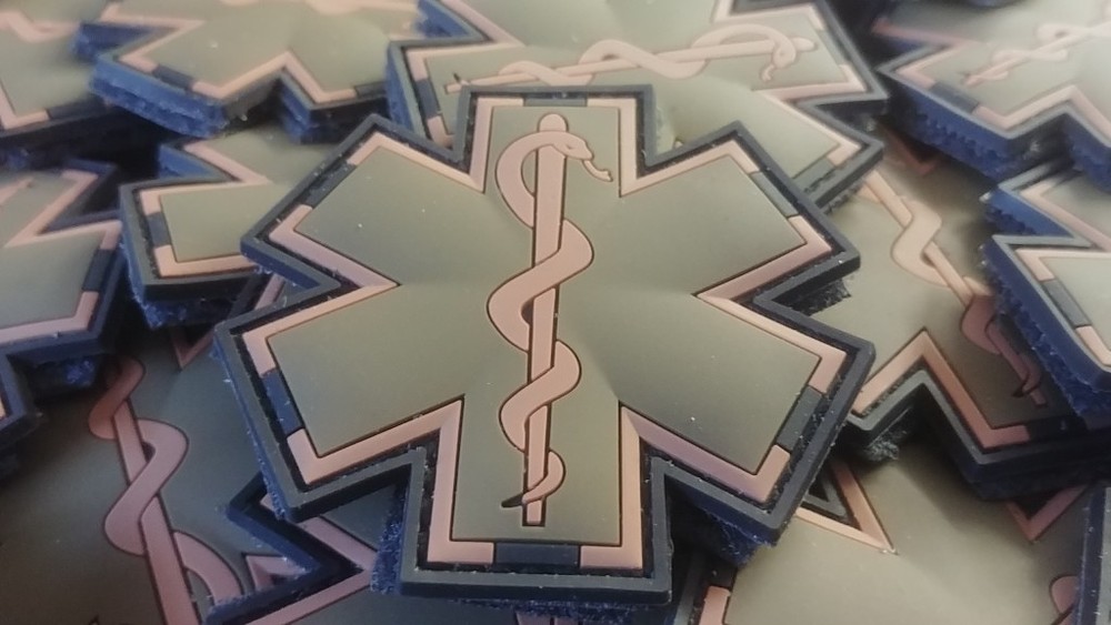 EMT / EMS PARAMEDIC MULTICAM COLOR 3D PVC PATCH