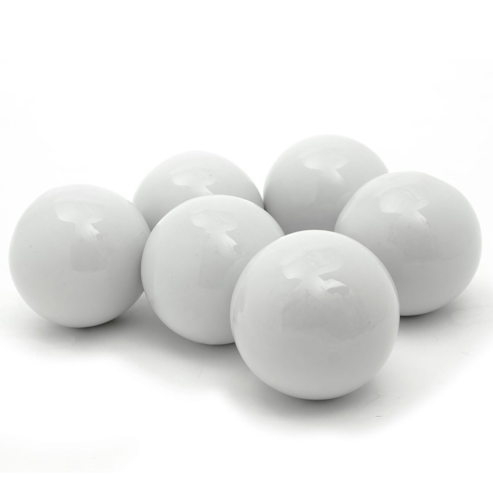 3" White Porcelain Decorative Ball Set