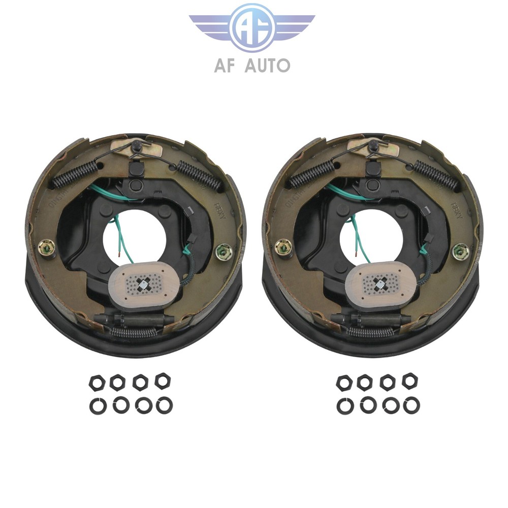 Four Electric Trailer Brake 10"x2-1/4" Self-Adjusting Assembly 3500 lbs