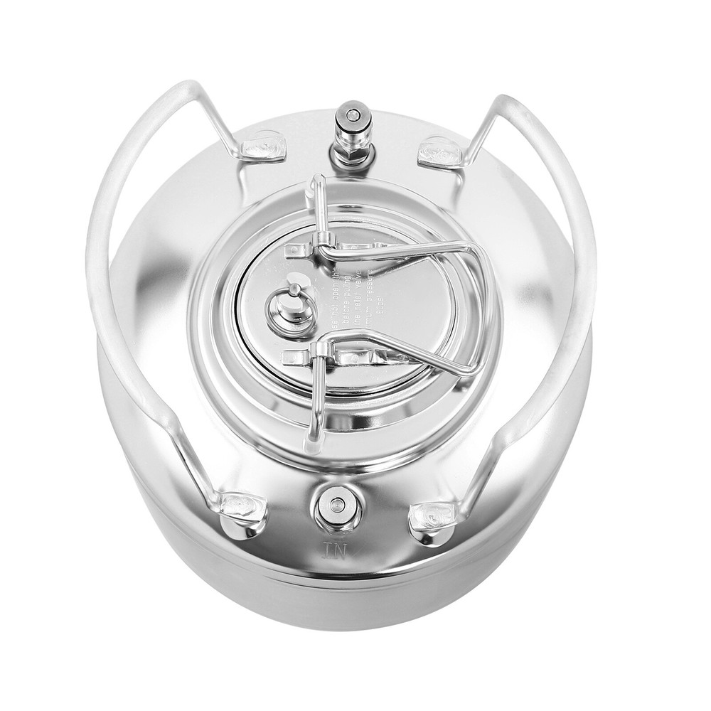 Stainless Steel 1.6 Gallon Mini Ball Lock Keg System For Small Batch HomeBrewing
