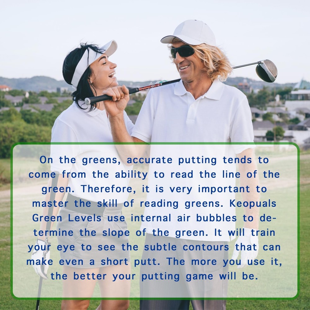 Golf Green Reader - Golf Ball Markers with Level Golf Accessories Golf Puttin...