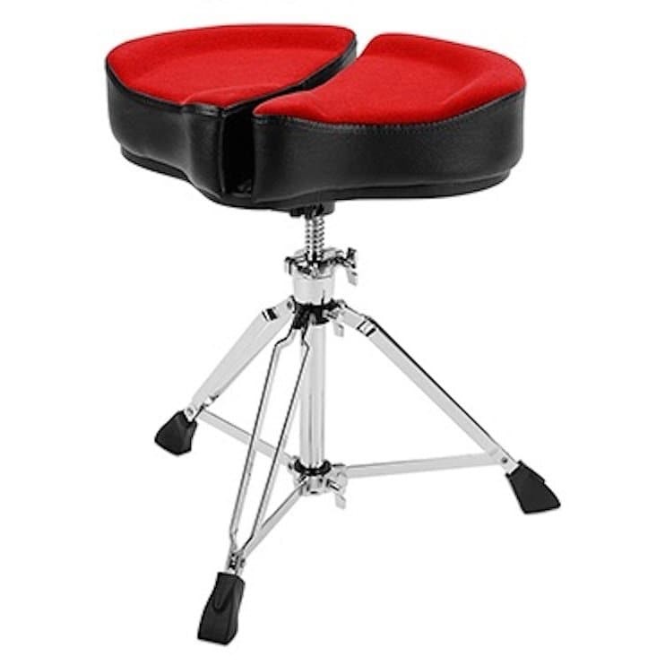 Ahead Spinal-G 3-Leg Saddle Drum Throne Red