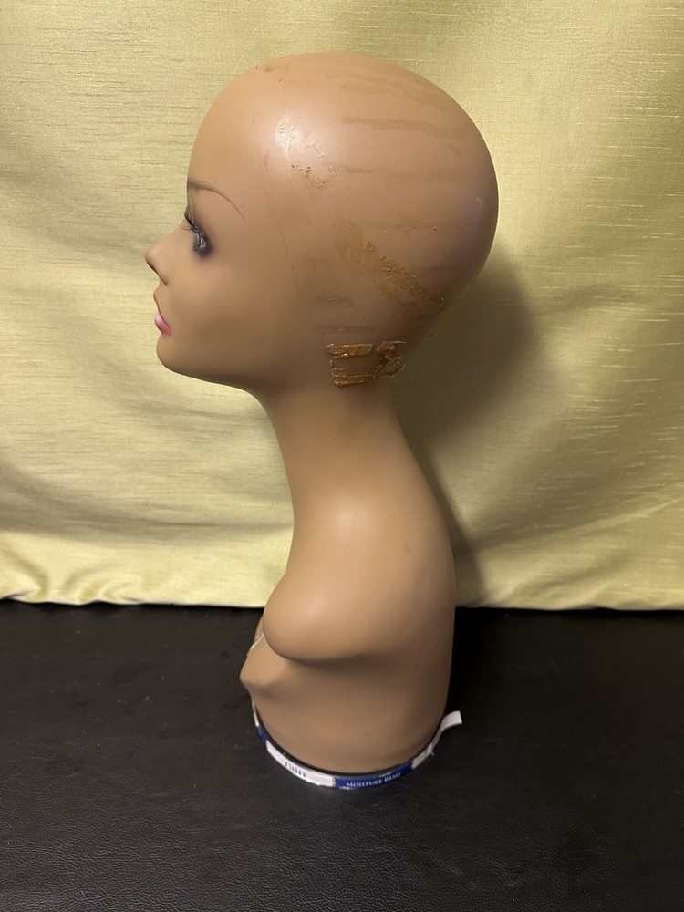 Used Mannequin Head Hat & Wig Display With Rotating Base