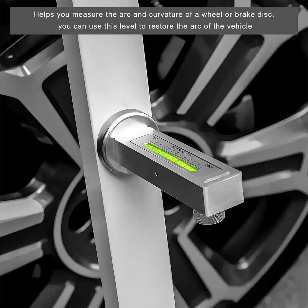 Adjustable Magnetic Gauge Tool for Precision Wheel Alignment - Durable & Compact
