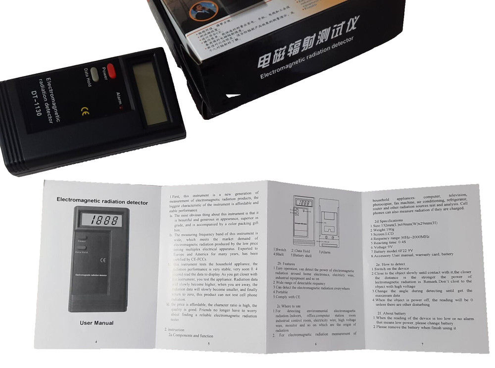 LCD Digital Electromagnetic Radiation Detector EMF Meter Dosimeter Tester Tool