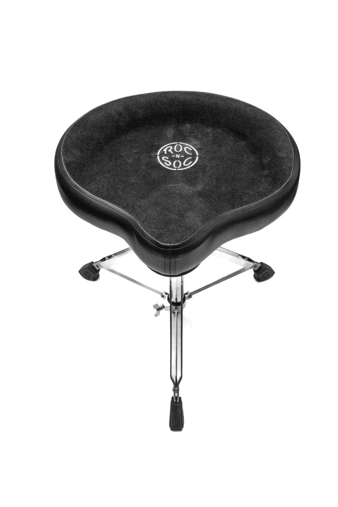 ROC-N-SOC Nitro Gas Drum Throne with Original Saddle, Black