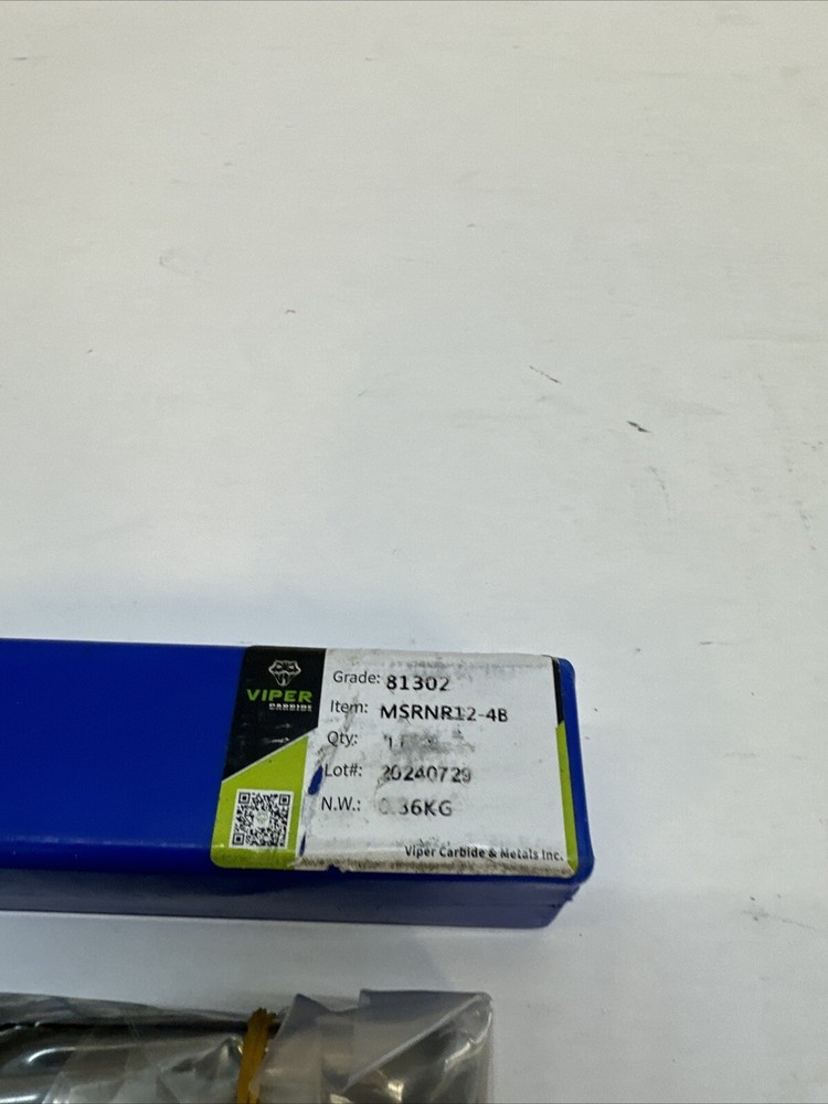 Viper Carbide 81302 MSRNR12-4B RH Toolholder