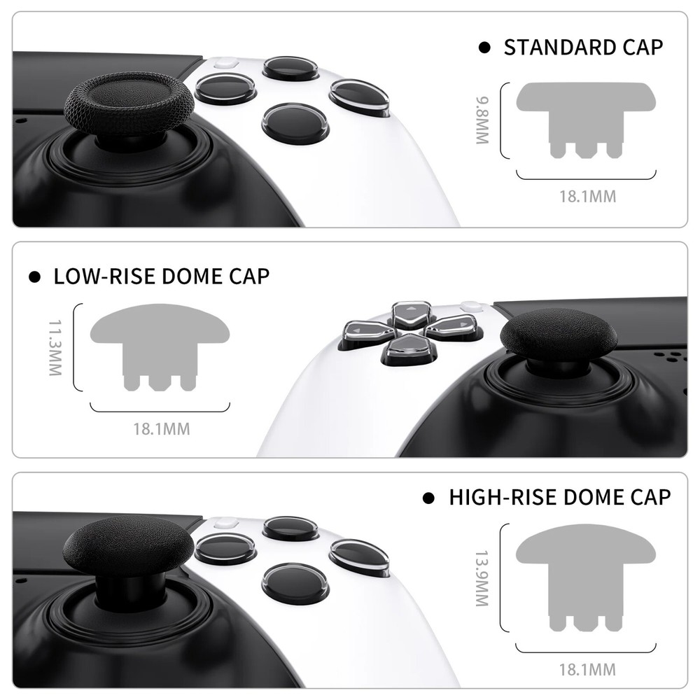 OEM Replacement Thumbstick Caps for DualSense Edge Controller