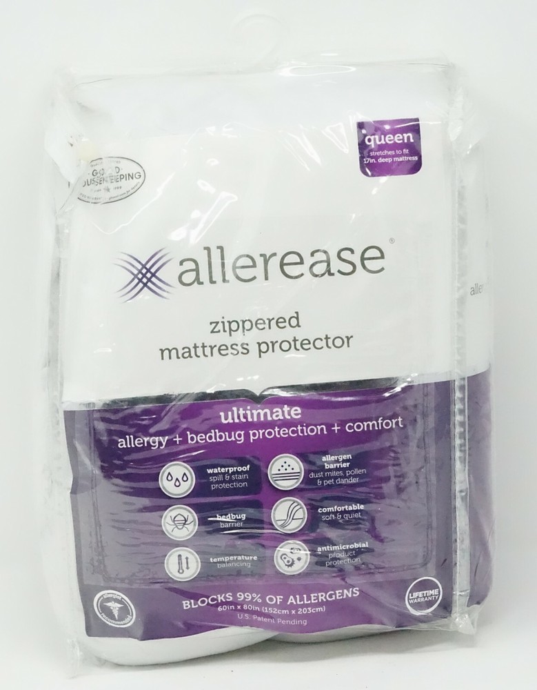 AllerEase Temperature Balancing Protection Waterproof Mattress Protector - QUEEN