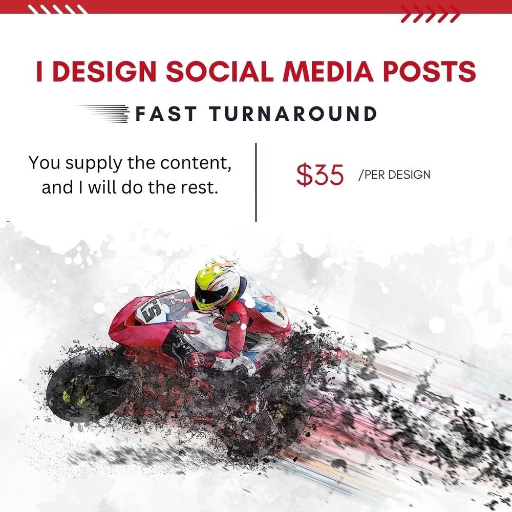 Custom designed Social media posts