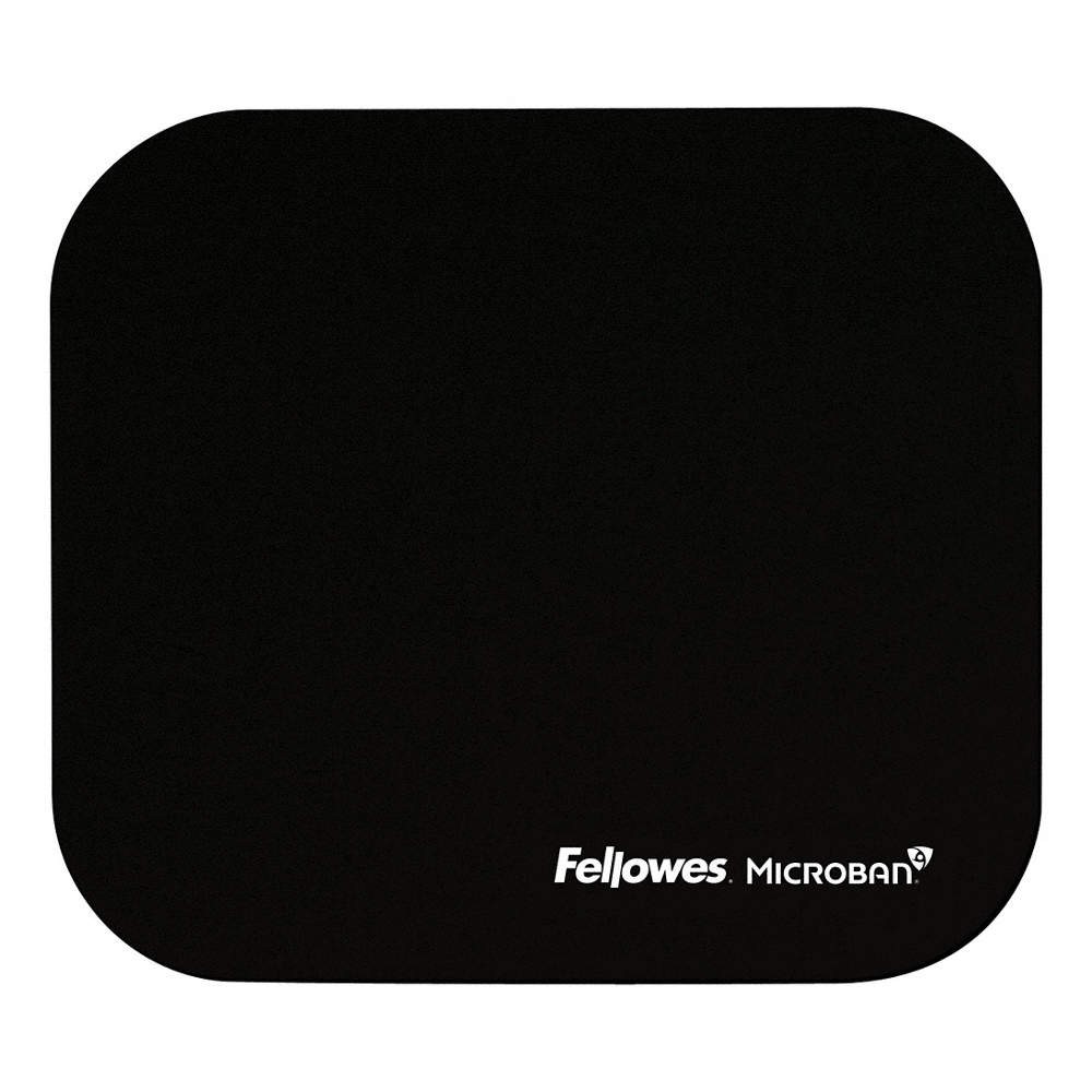 MICROBAN  Mouse Pad,Elastomer/Rubber,Black 857DZ1