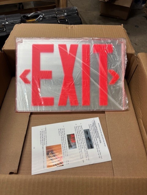 Encore Lighting Exit Light -Edge Lit Universal Mount LED Exit Light Sign G5N X