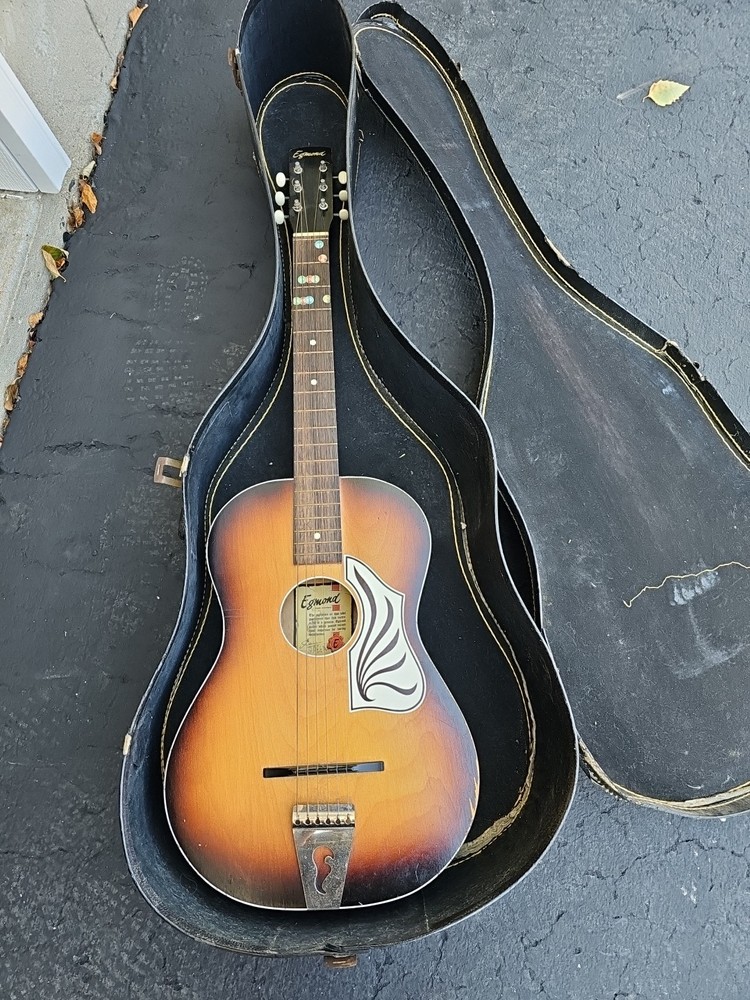 egmond guitar With Case.  Used