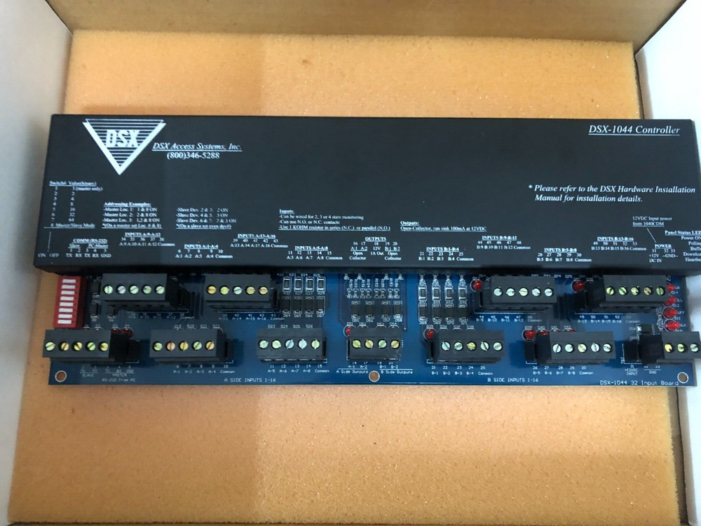 DSX Access DSX-1044 Intelligent Controller 32 Input Control Board