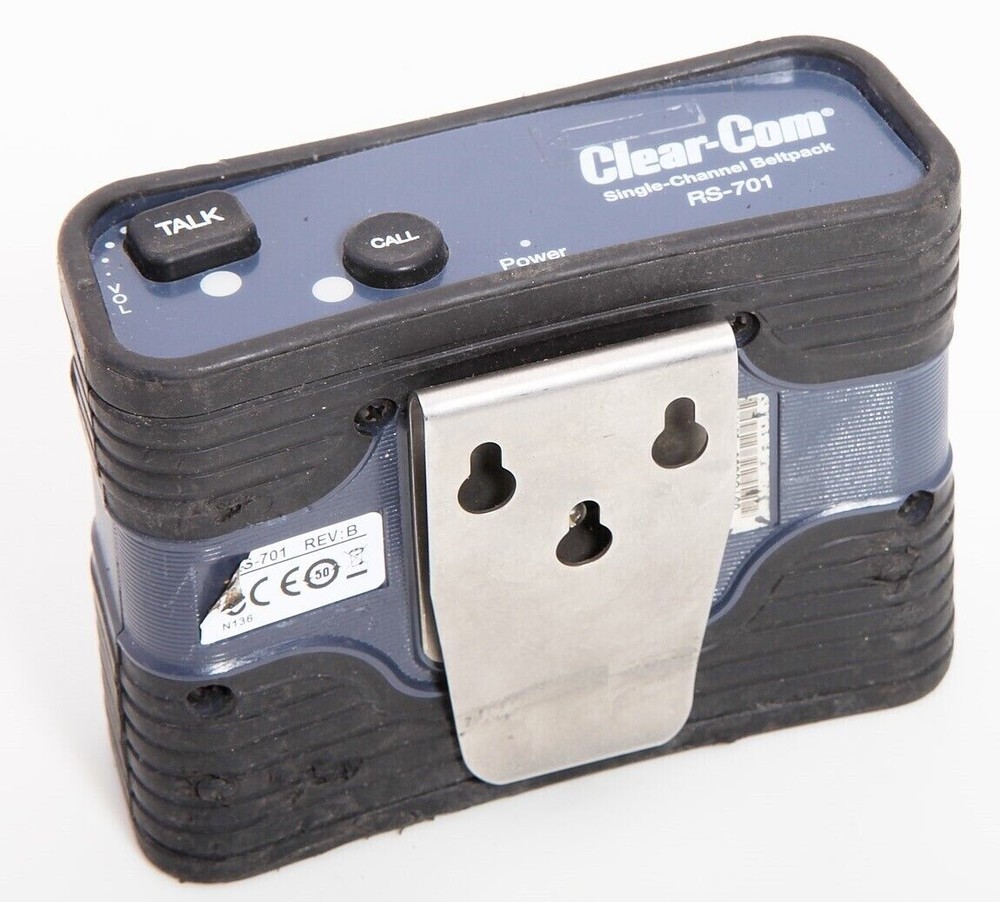 New Clear-Com ClearCom RS-701 RS701 Single Channel Intercom Beltpack No Headset