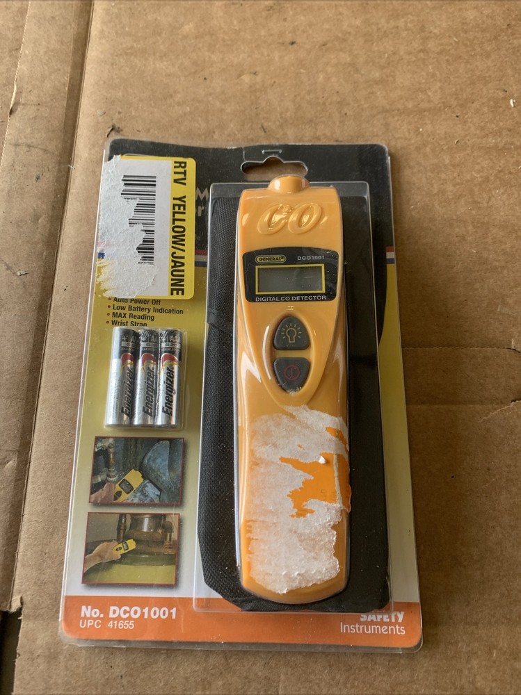 General Tools DCO1001 Carbon Monoxide Detector Meter - NEW