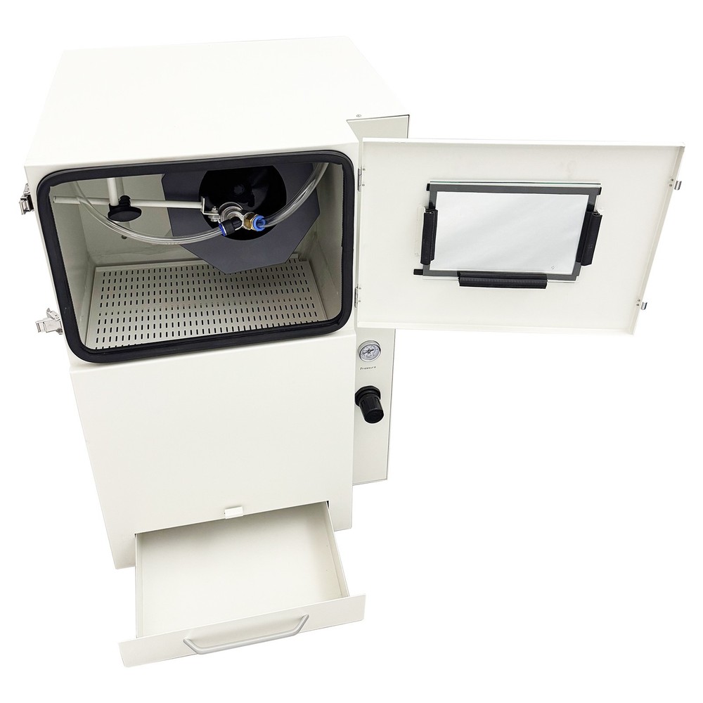 110V Automatic Power Sandblaster Lab Equipment Sandblasting Machine 100W