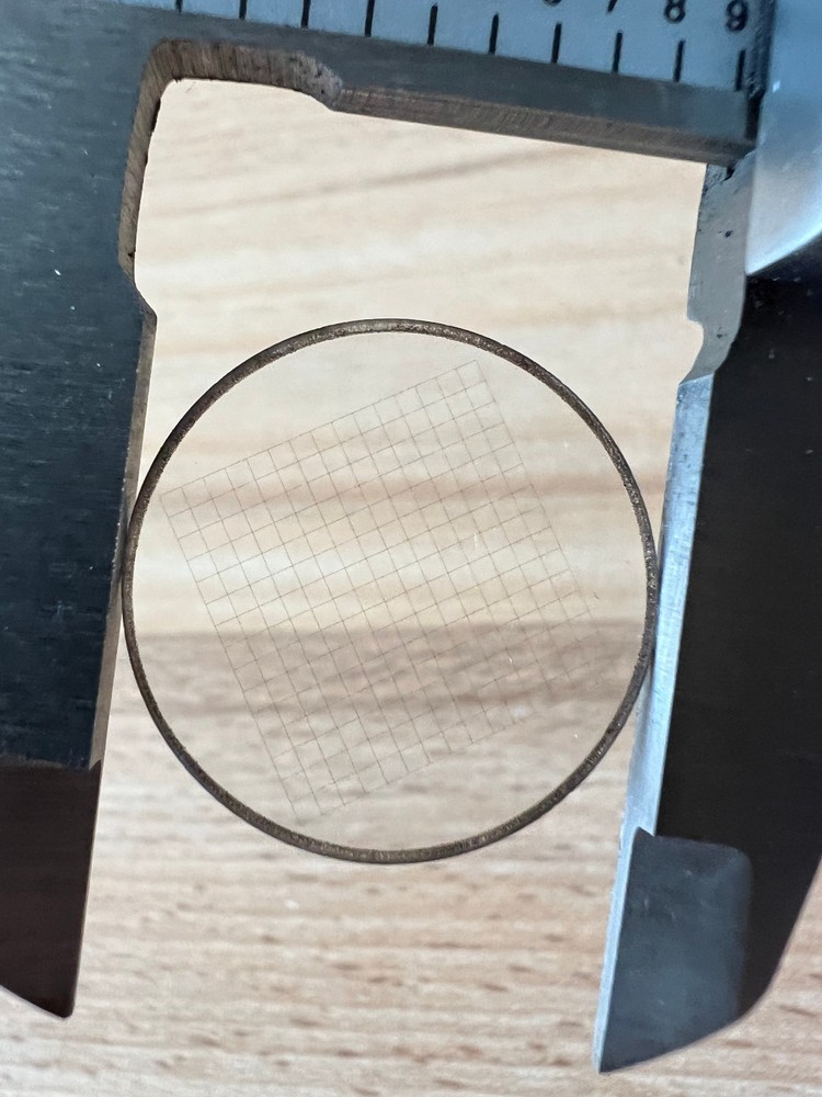 Grid Eyepiece Microscope Micrometer Calibration Slide 15x15 USSR Soviet